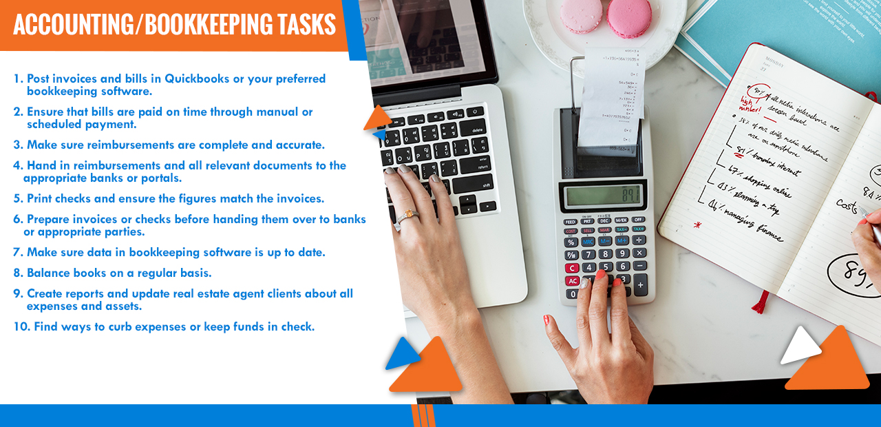 Accounting/Bookkeeping Tasks