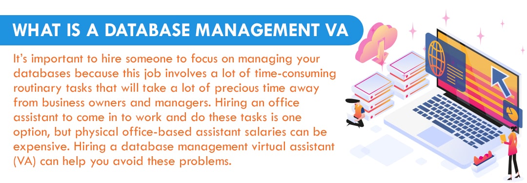 Database Management Virtual Assistant: Bạn không muốn bỏ ra nhiều thời gian để quản lý cơ sở dữ liệu của mình? Hãy để trợ lý ảo của chúng tôi giúp bạn. Hình ảnh liên quan đến từ khóa này sẽ cho bạn những lợi ích của việc sử dụng trợ lý ảo của chúng tôi, mang lại sự tiện ích và hiệu quả cho công việc của bạn.