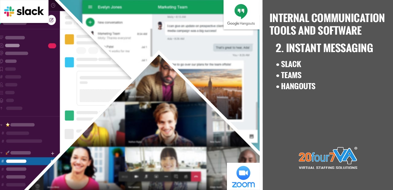 top instant messaging apps and tools used by virtual assistants - 20four7VA