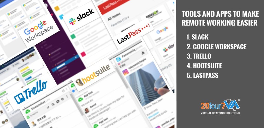 Remote work tools and apps for virtual assistant Australia