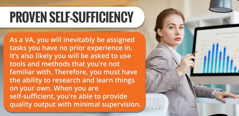 image with text proven self-sufficiency