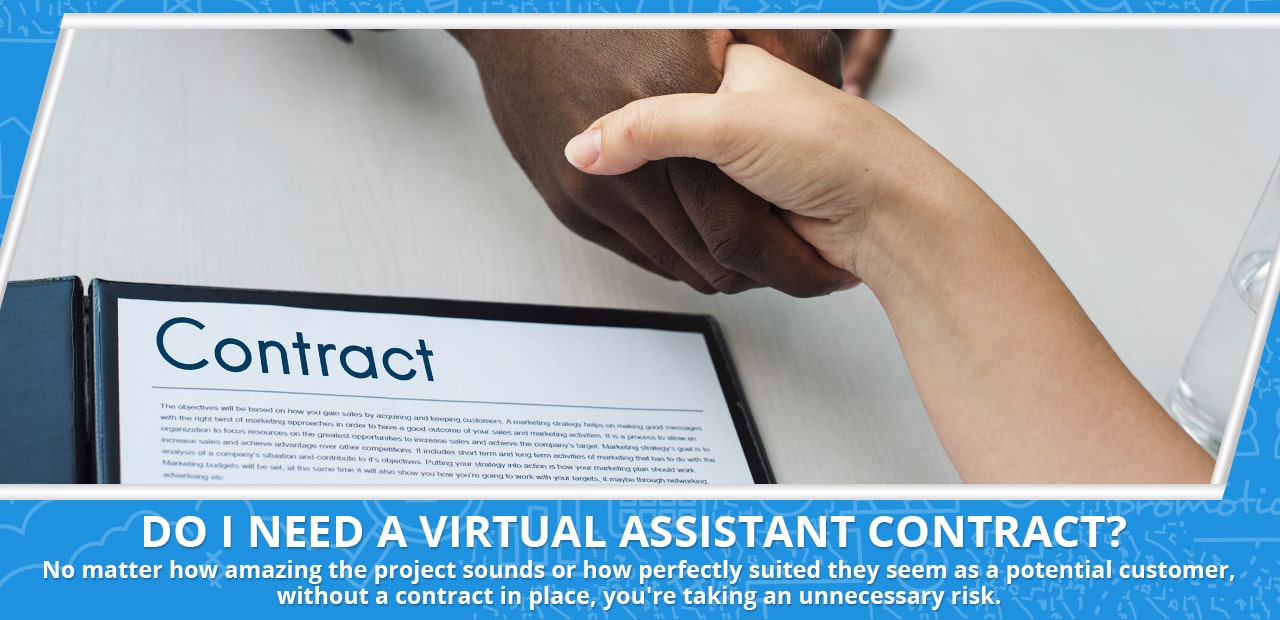 Header image with the words Do I need a VA contract by 20four7VA.com