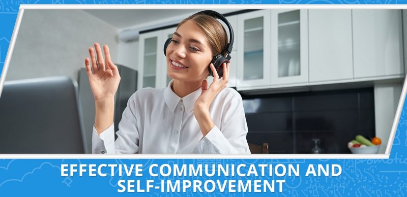 image with a text effective communication and self-improvement