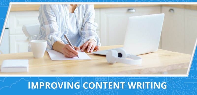 image with a text improving content writing