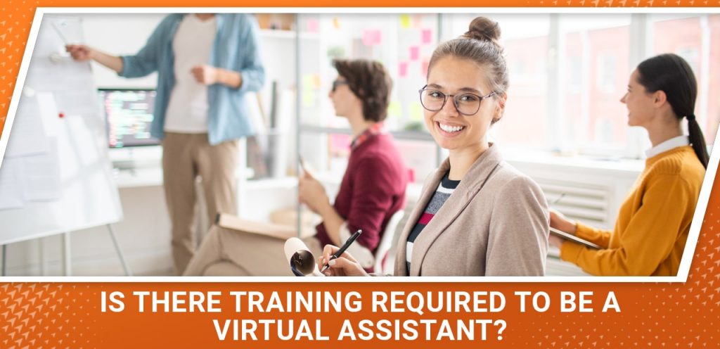 header with the text is there training to become a virtual assistant