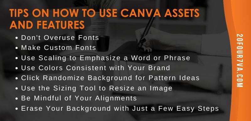 Tips on How to Use Canva Assets and Features