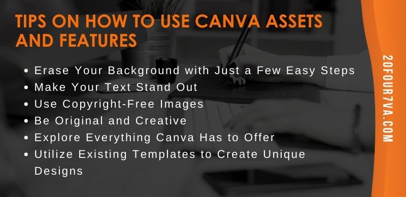Tips on How to Use Canva Assets and Features