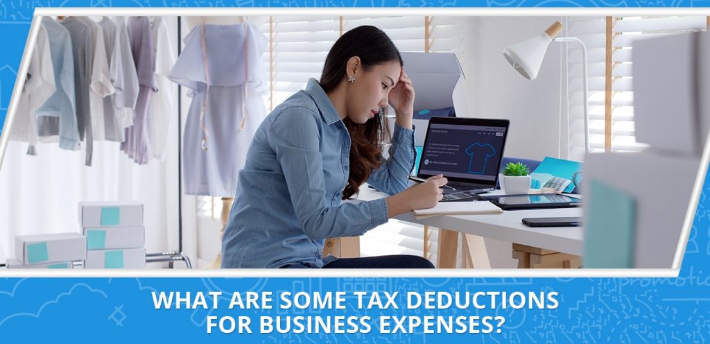 Image with the text What are some tax deductions for business expenses?