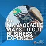 Featured image with the text 9 manageable ways to cut business expenses
