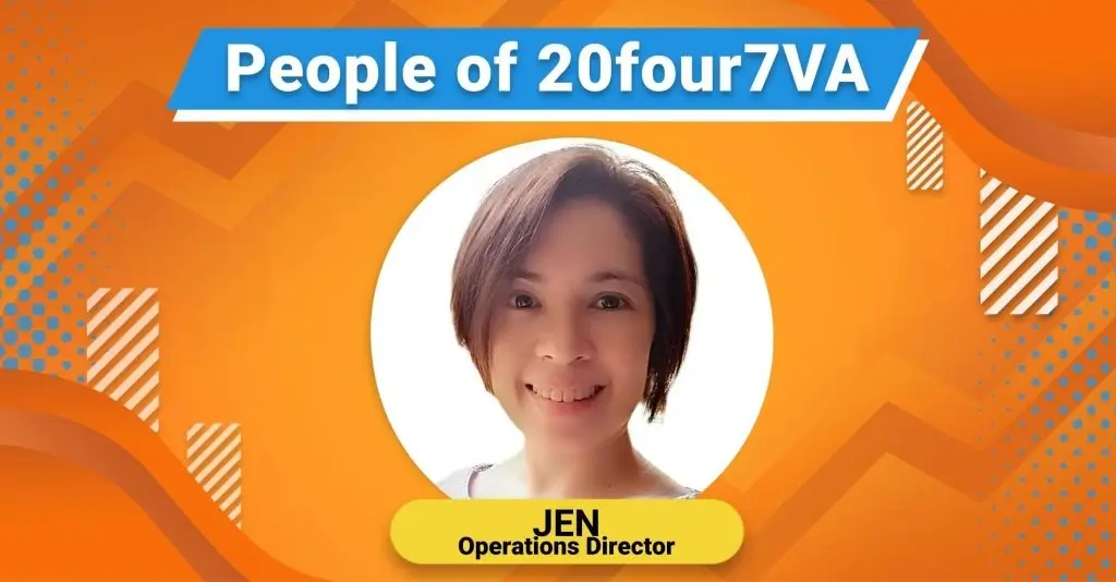 Header image with the text People of 20four7VA Jen Operations Director