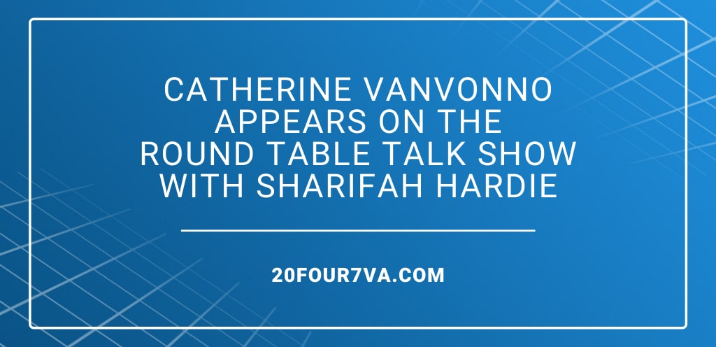 Header image with the text Catherine vanVonno Appears on the Round Table Talk Show with Sharifah Hardie