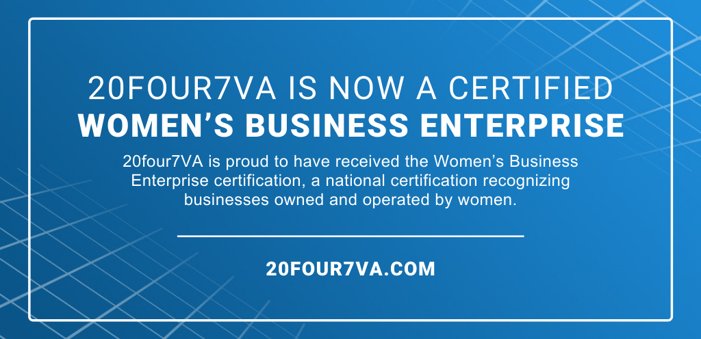 20four7VA is Now a Certified Women’s Business Enterprise - 20four7VA.com