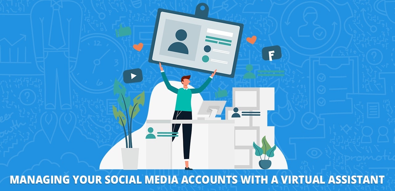 Managing your social media accounts with a construction virtual assistant