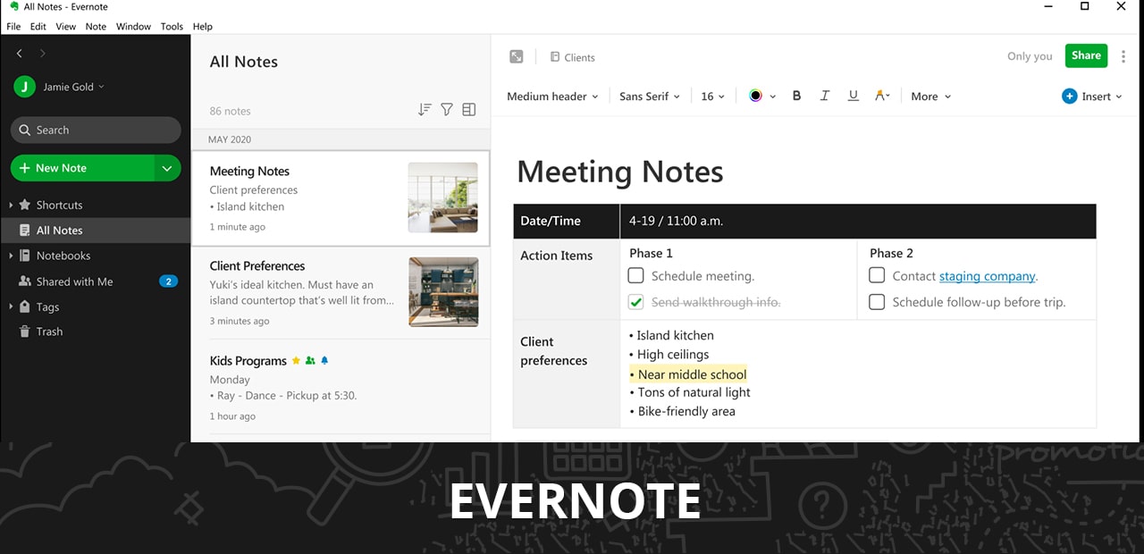 Free Productivity Apps in 2022 Evernote