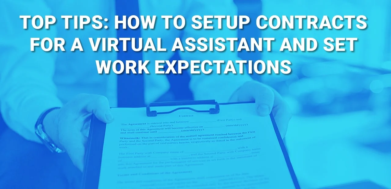 how to setup contracts for a virtual assistant