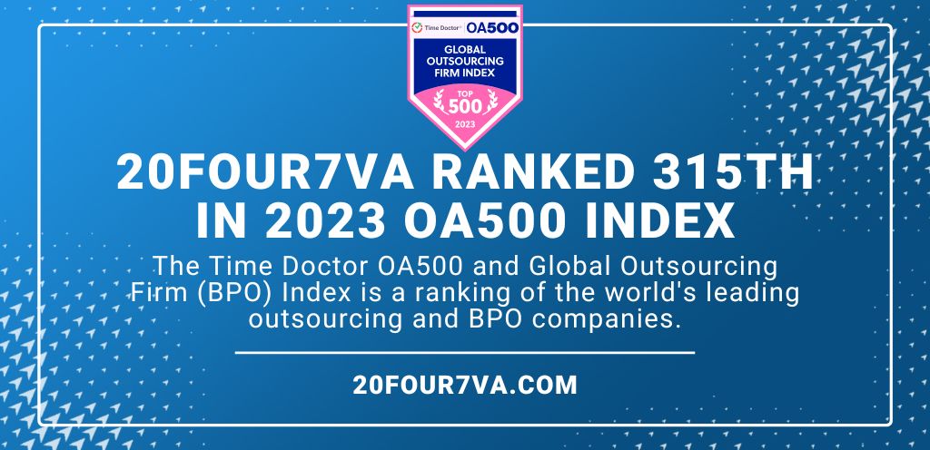 20four7VA ranked 315th in 2023 OA500 Index