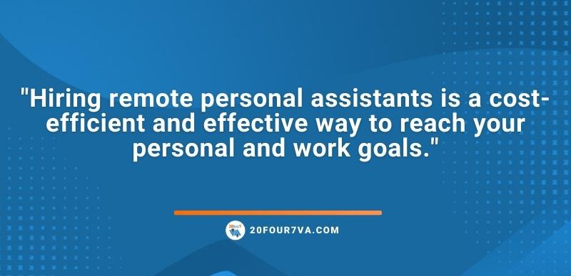 Hiring remote personal assistants