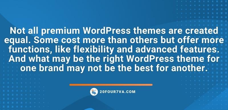 Not all premium WordPress themes are created equal