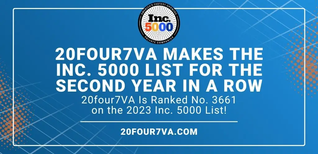 20four7VA makes the Inc. 5000 list for the second year in a row