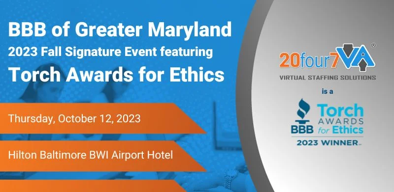 20four7VA 2023 Torch Awards Winner BBB of Greater Maryland
