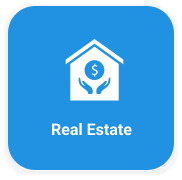 Real Estate Blue Icon