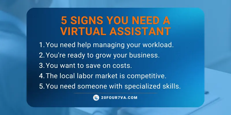 5 Signs You Need a Virtual Assistant
