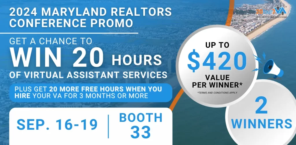 20four7VA Maryland Realtors Conference Promo