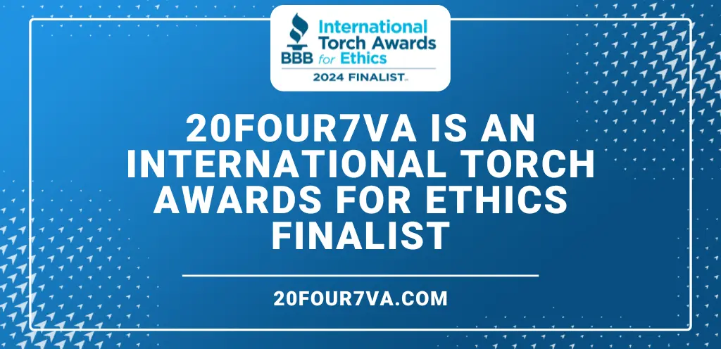 20four7VA is an International Torch Awards for Ethics Finalist