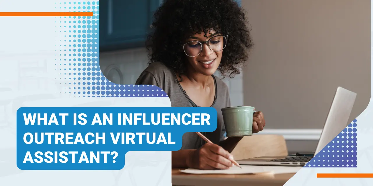 influencer virtual assistant writing notes