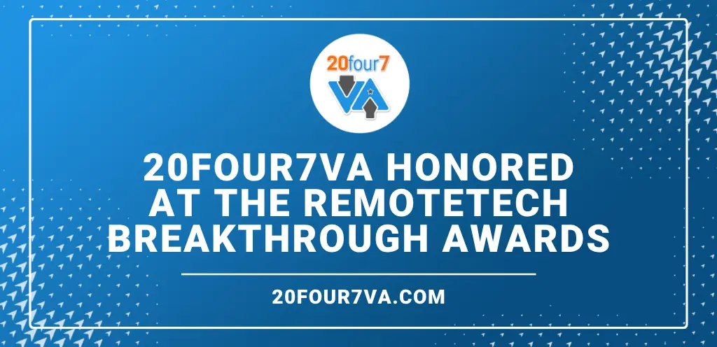20four7VA Honored at the RemoteTech Breakthrough Awards