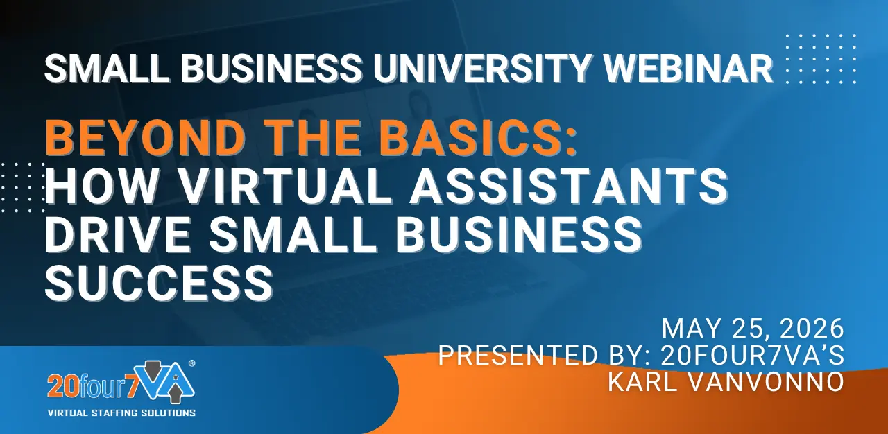 SBU Webinar Beyond the Basics: How Virtual Assistants Drive Small Business Success