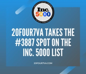 20four7VA Celebrates 4th Consecutive Year on the Inc. 5000 List